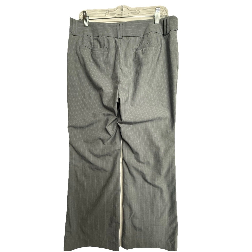 Banana Republic Jackson Fit Wool Pants 12P Gray Pinstripe Career 33x29 - Picture 2 of 16